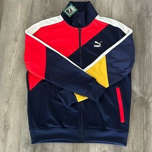Brand New Puma Track Jacket Mens Size Large Wind Breaker Sweater